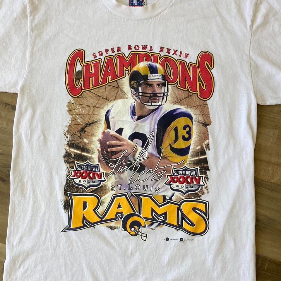 Vtg St. Louis Rams Super Bowl Champs Tee